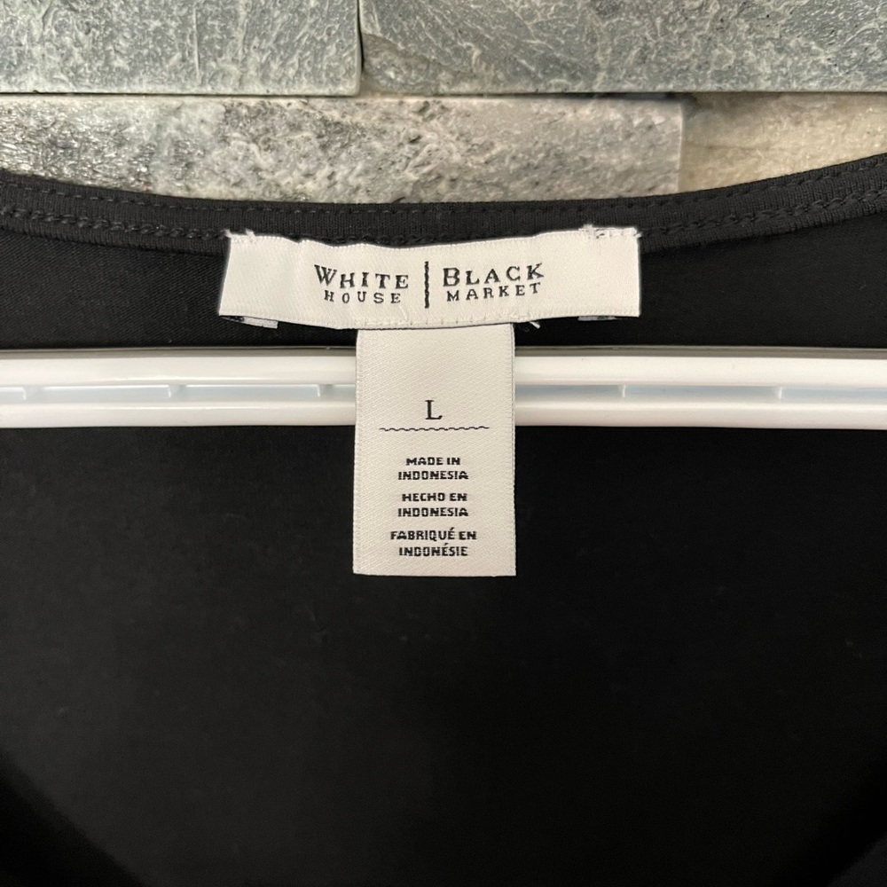 WHBM black blouse - Picture 2 of 3